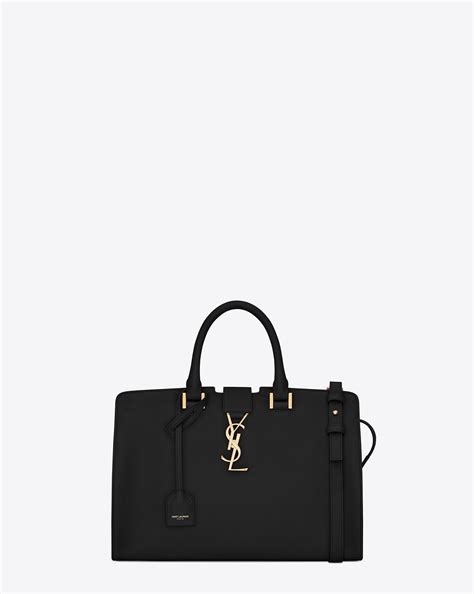 ysl small cabas ysl bag in black leather|ysl over the shoulder bag.